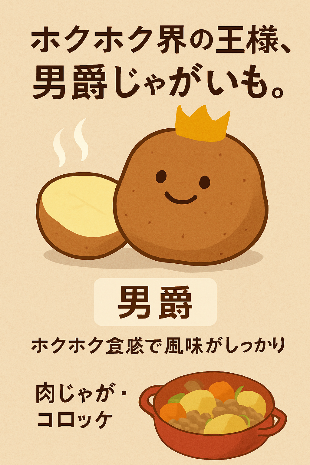 👑 男爵じゃがいも：ホクホク系の王様